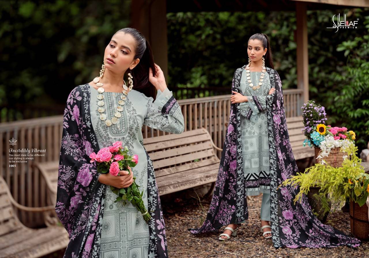 ASRAJOFA VOL 3 BY ELAF 1001 To 1008 Series Beautiful Festive Suits Stylish Fancy Colorful Ethnic Wear Soft Cotton Print Dresses At Wholesale Price